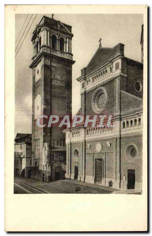 CPA Pavia Pacciata Det Duomo Con La Torre Del Comune