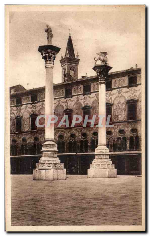 CPA Vicenza Piazza Dei Signori Le Colonne Del Redentore E Di