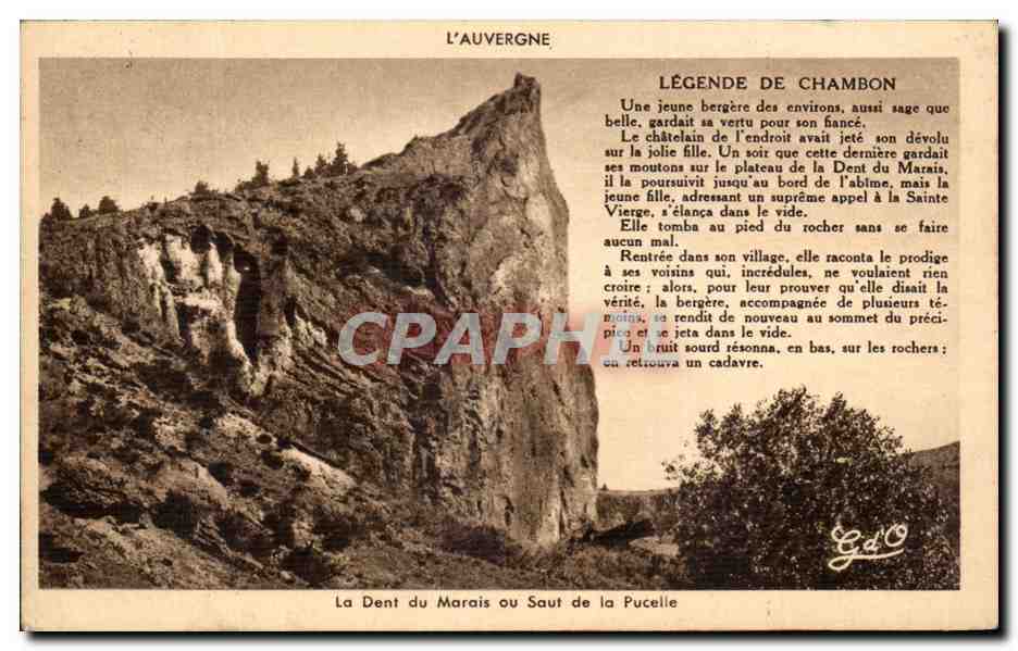 La Dent du Marais — Légende de Chambon — Édition G. d'O, Ollierges
