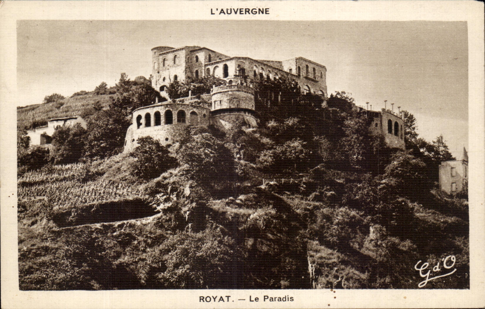 Royat — Le Paradis — L'Auvergne — G.d.O. - Recto