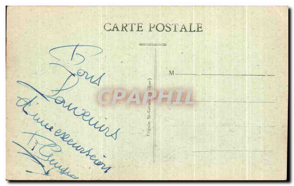 CPA Le Mont Dore Chaine De Sancy — Verso