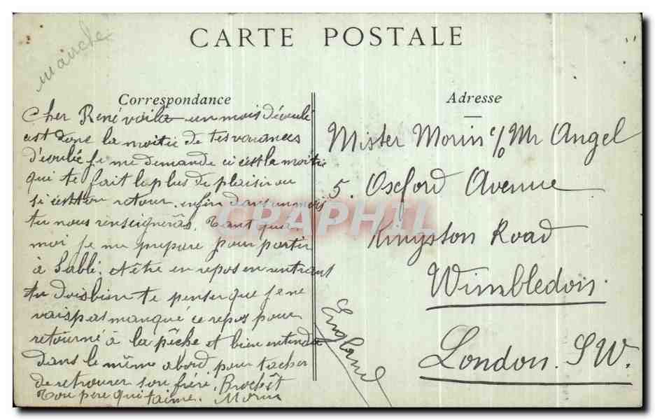 Granville — Le Casino et la Plage à Marée haute — Éditeur non visible, n° de série 9 — Rückseite