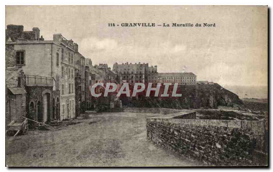 CPA Granville Le Muraille Du Nord