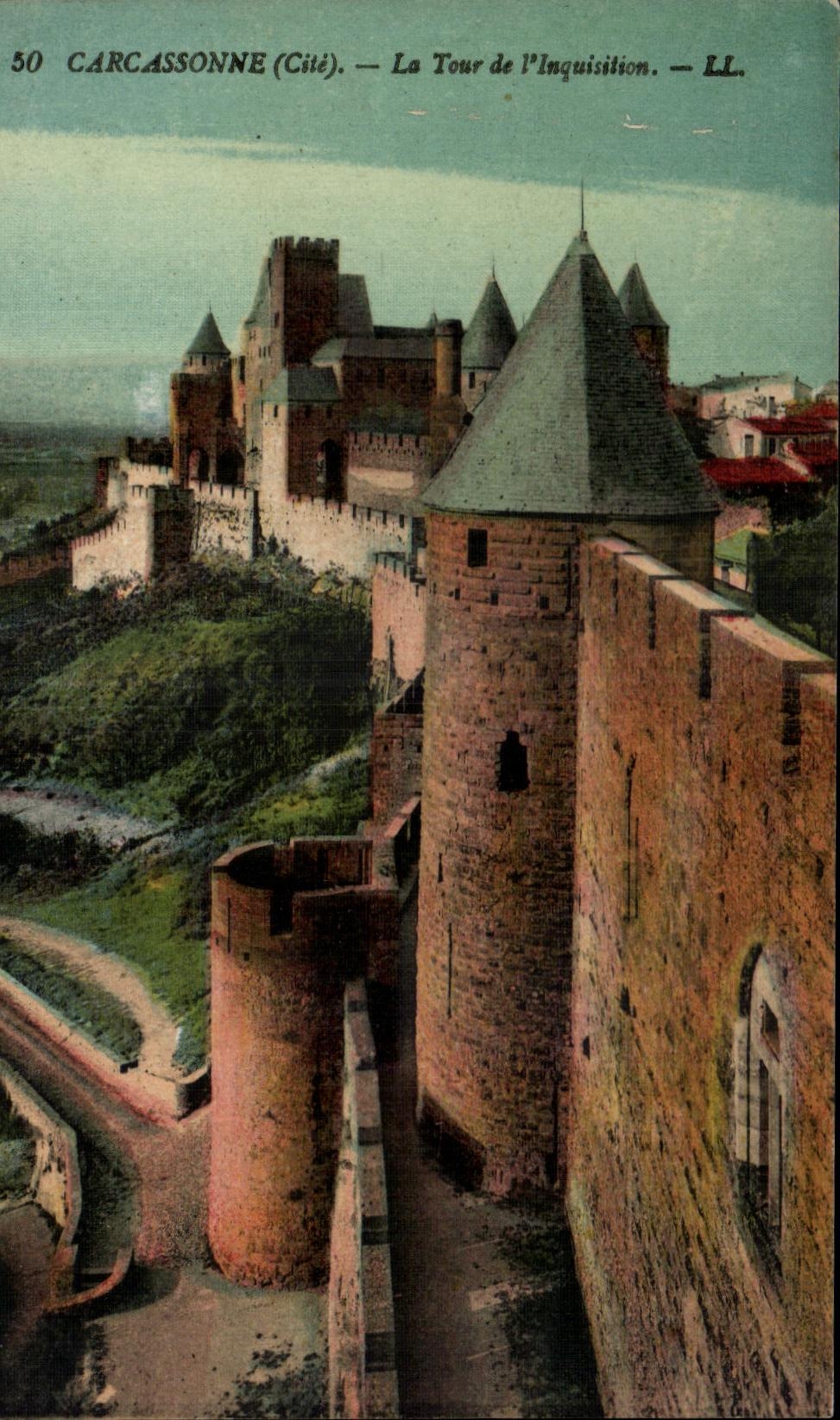 CPA Carcassonne La Tour De l'Inquisition