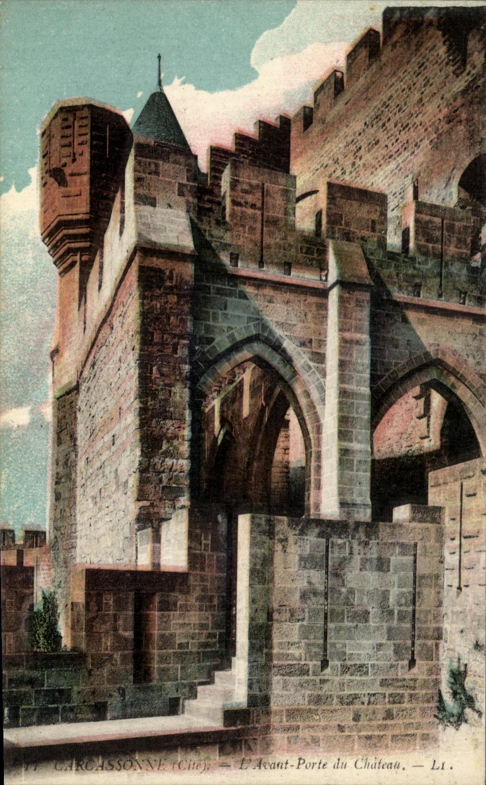 Carcassonne (Cité) — L'Avant-Porte du Château — LI