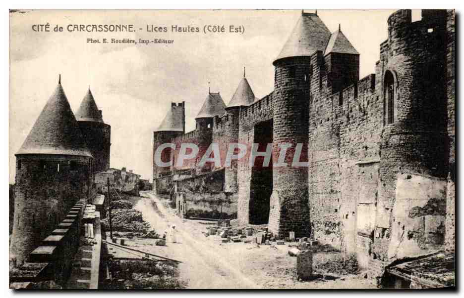 CPA Cite De Carcassonne Lices Hautes
