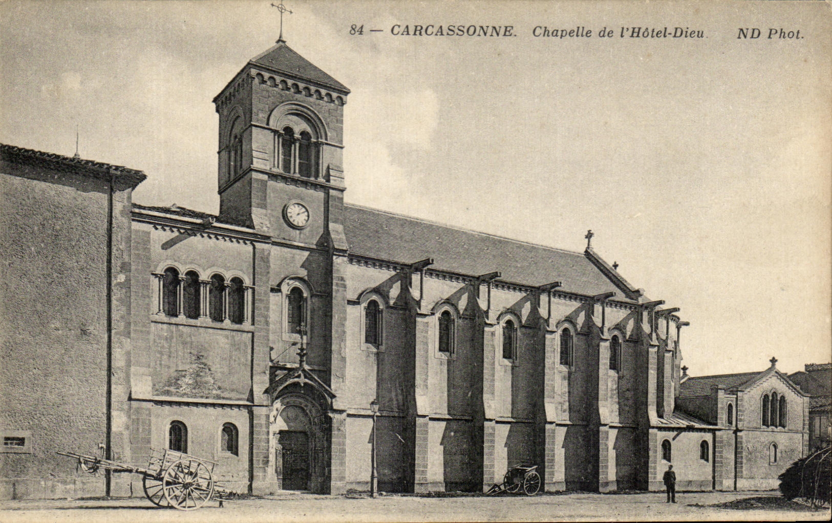 CPA Carcassonne Chapelle De L'Hotel Dieu