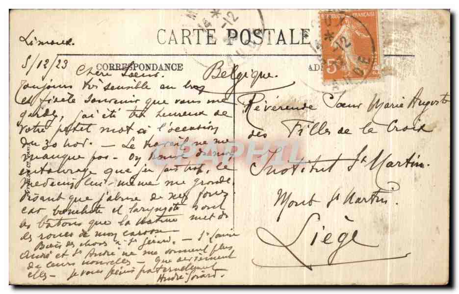 CPA Carcassonne Cote du Midi — Verso