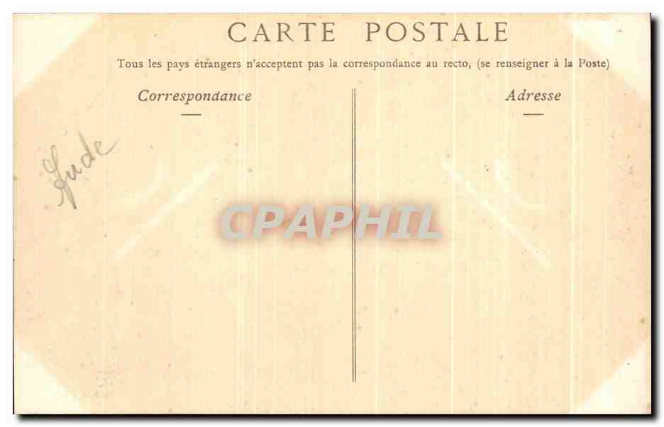 CPA Cite de Carcassonne Les Hautes Lices — Rückseite