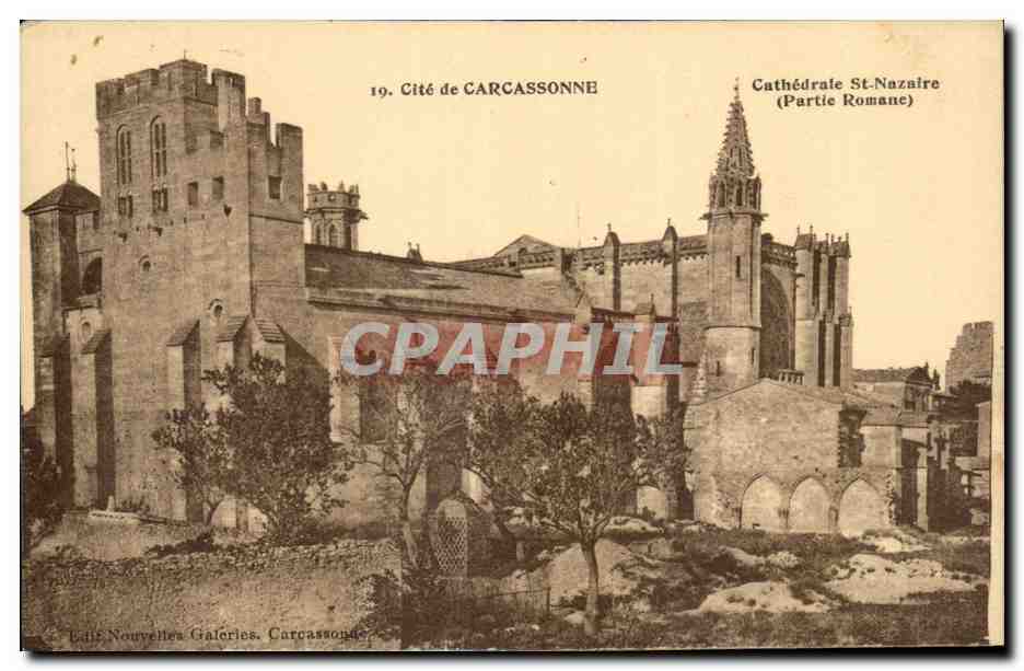 CPA Cite de Carcassonne Cathedrale St Nazaire 