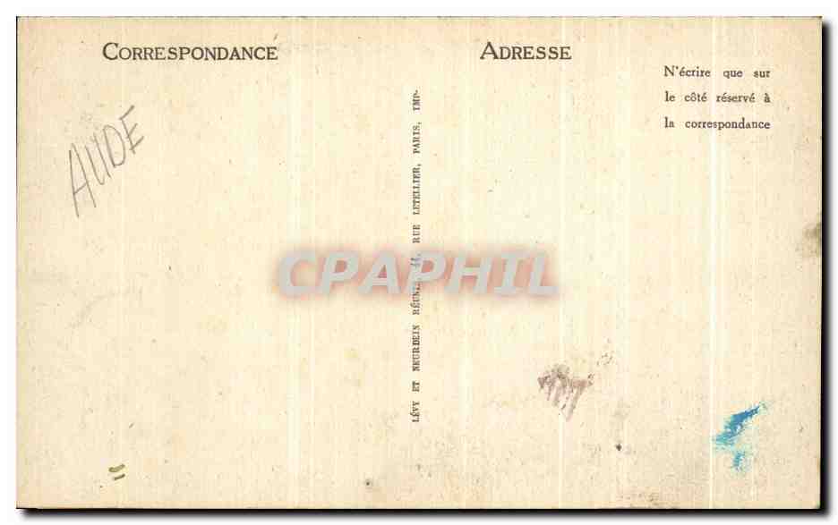 CPA Carcassonne la Montee De La Porte De l'Aude — Verso