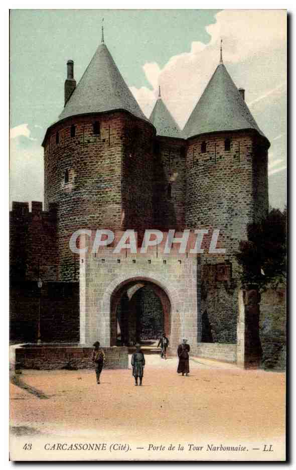 CPA Carcassonne Porte de la Tour Narbonnaise