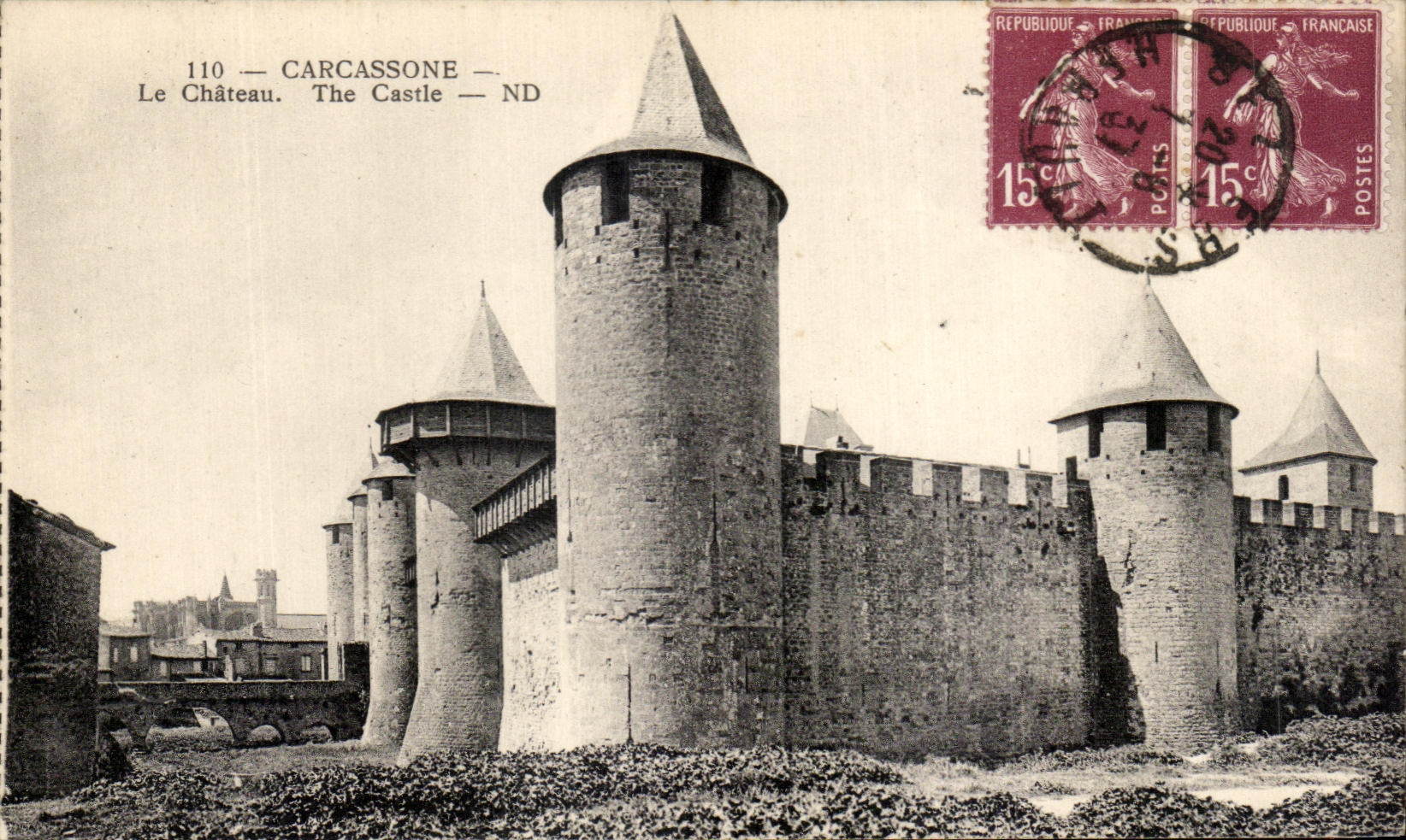 CPA Carcassone le Chateau The Castle