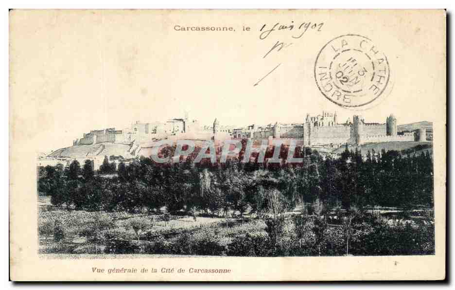 CPA Vue generale de la Cite de Carcassonne