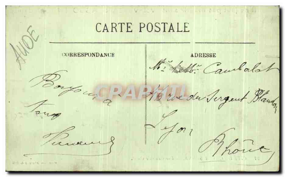 CPA Cite Carcassonne Vue Generale Ouest — Verso