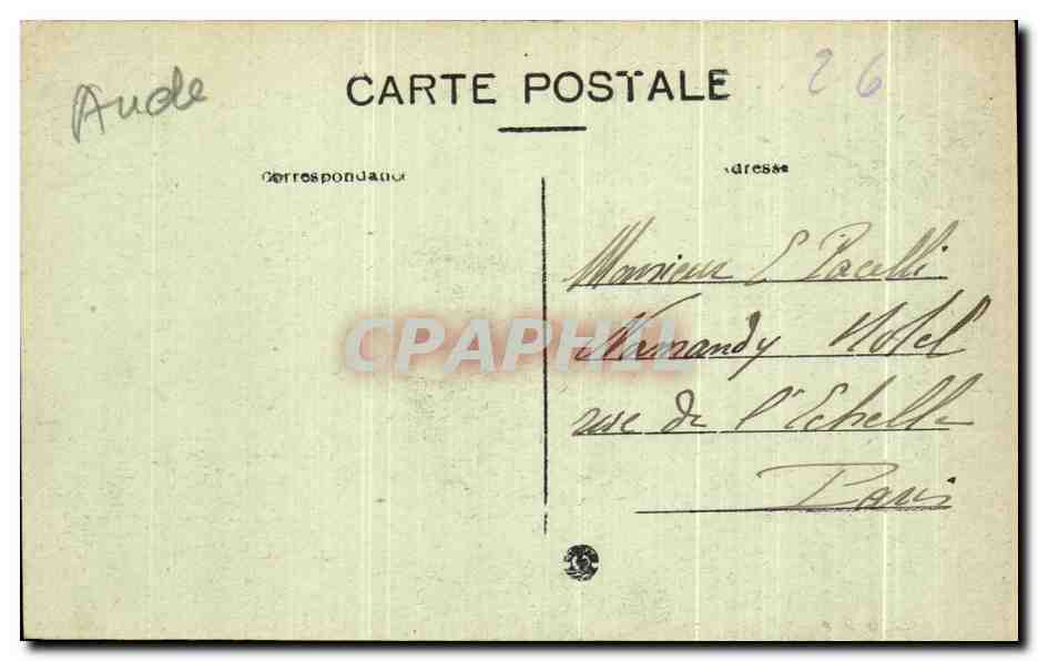 Cité de Carcassonne — Vue Générale, côté Ouest — Éditeur non identifié, n°7 — Rückseite