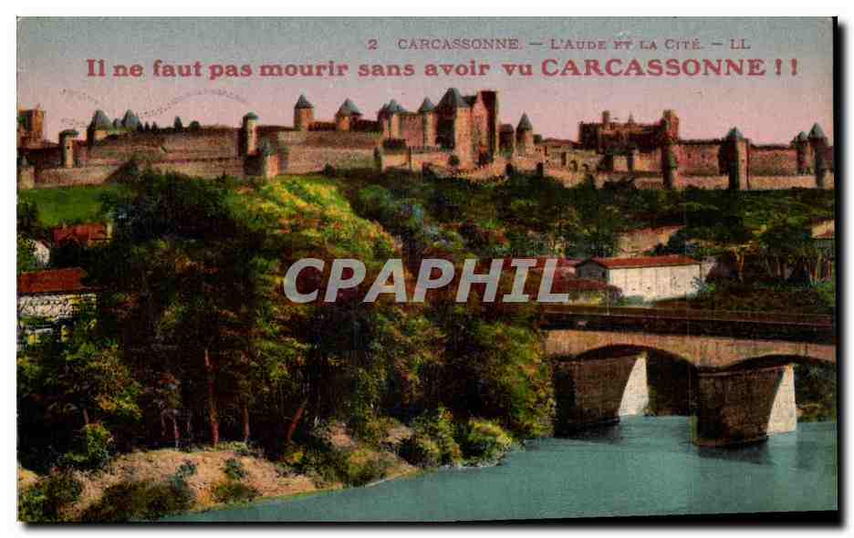 CPA Carcassonne L'Aude et la cite