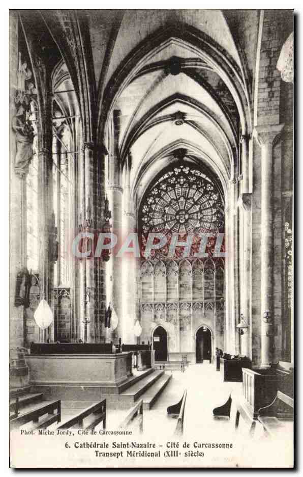 Cathédrale Saint-Nazaire – Transept Méridional – XIIIe siècle — Phot. Miche Jordy, Cité de Carcassonne