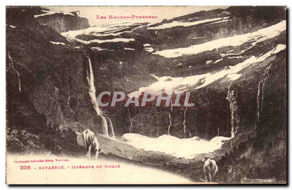 CPA Gavarnie Interieur du cirque