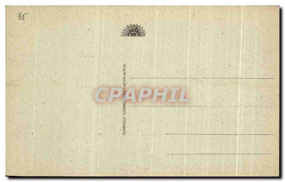 Cauterets - Le Lac de Gaube et l'Hôtellerie — Éditeur C. Al. des Arts Philatéliques, France — Verso