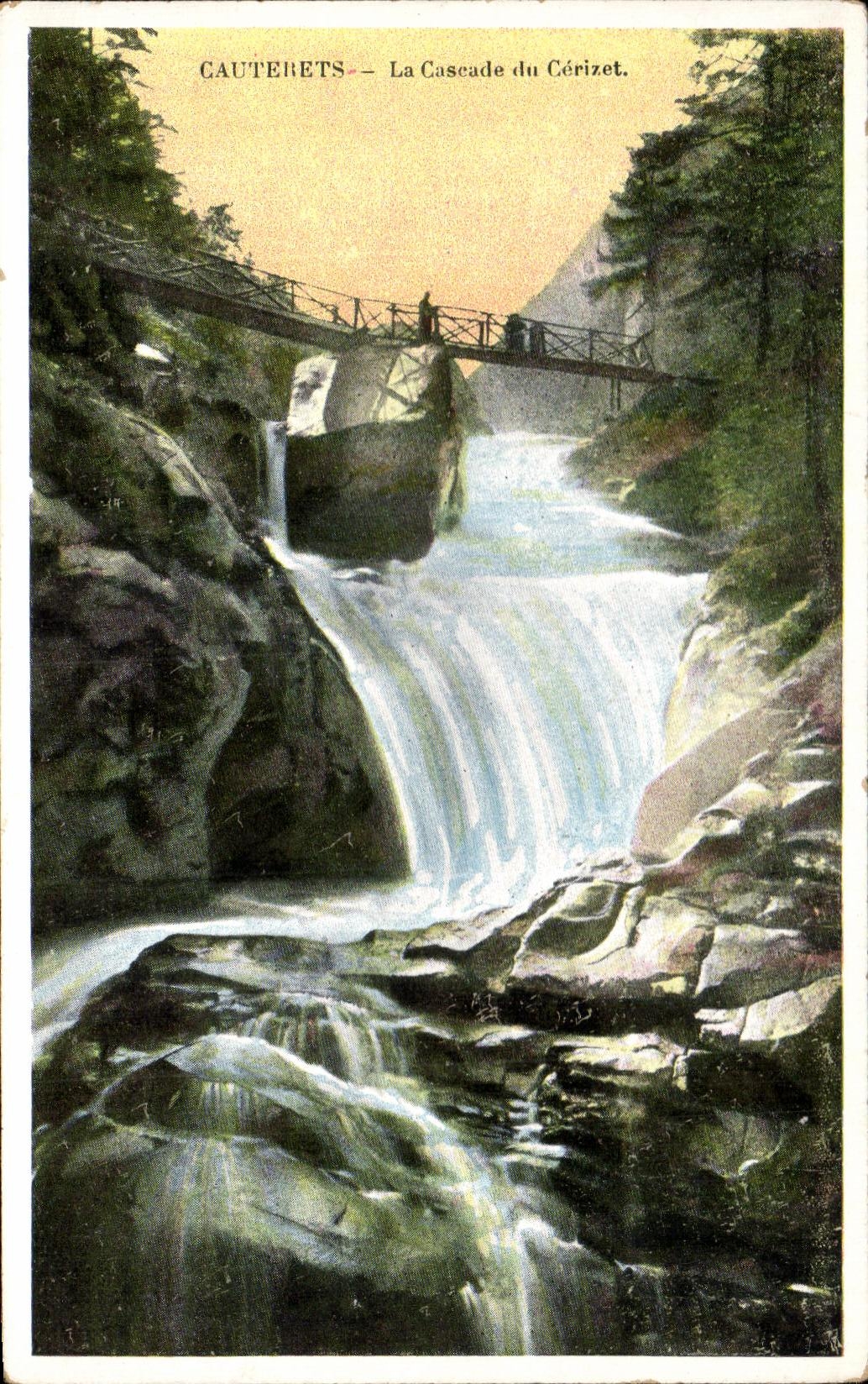 CPA Cauterets La Cascade du Cerizet