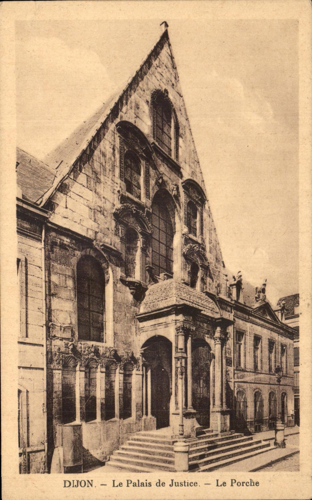 CPA Dijon Le Palais de Justice Le Porche