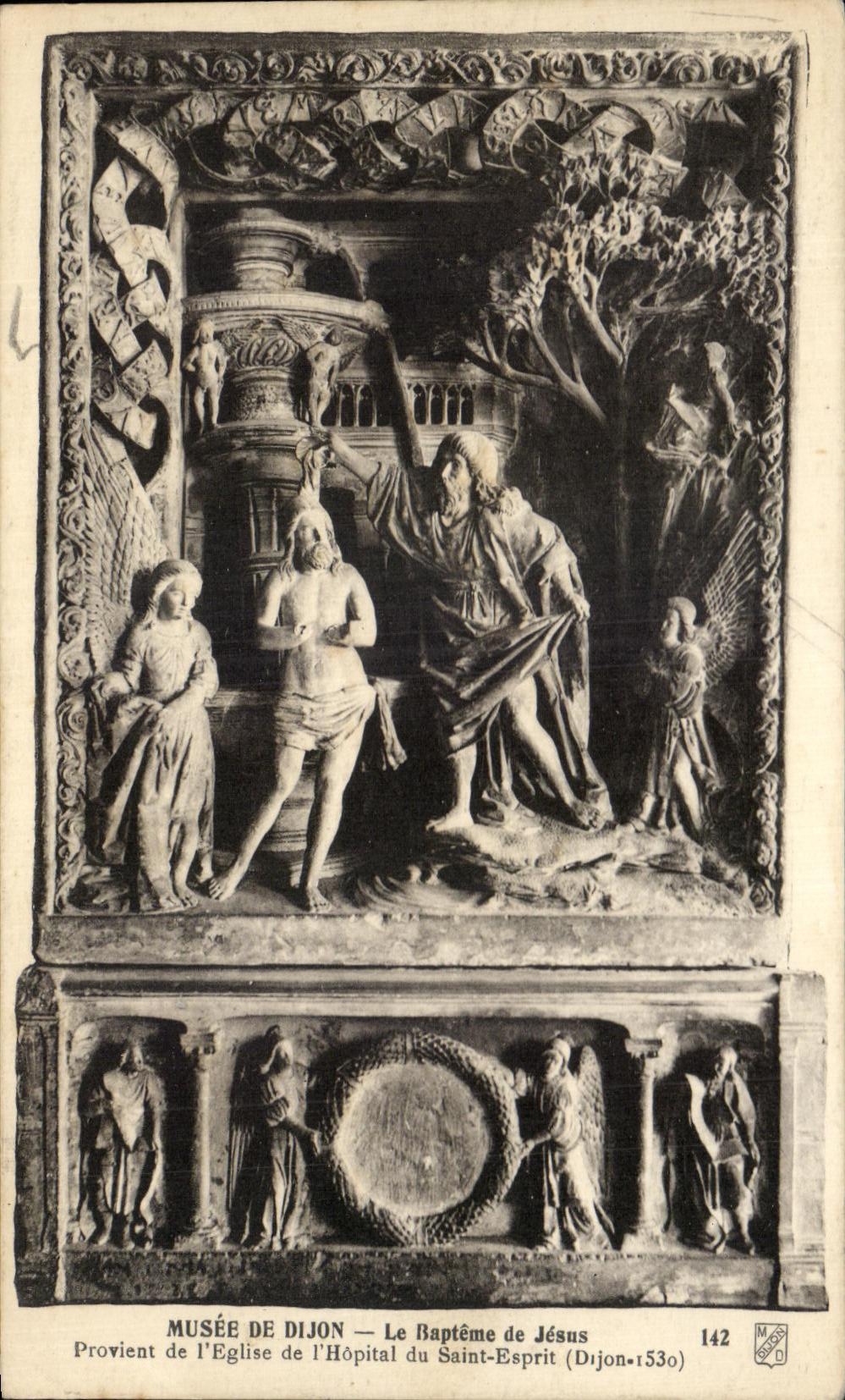 CPA Musee De Dijon Le Bapteme de Jesus Provient de I'Eglise de I'Hopital