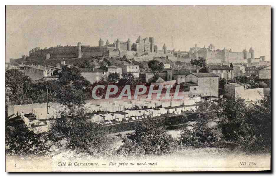 Cité de Carcassonne — Ansicht vom Nordwesten — ND Phot