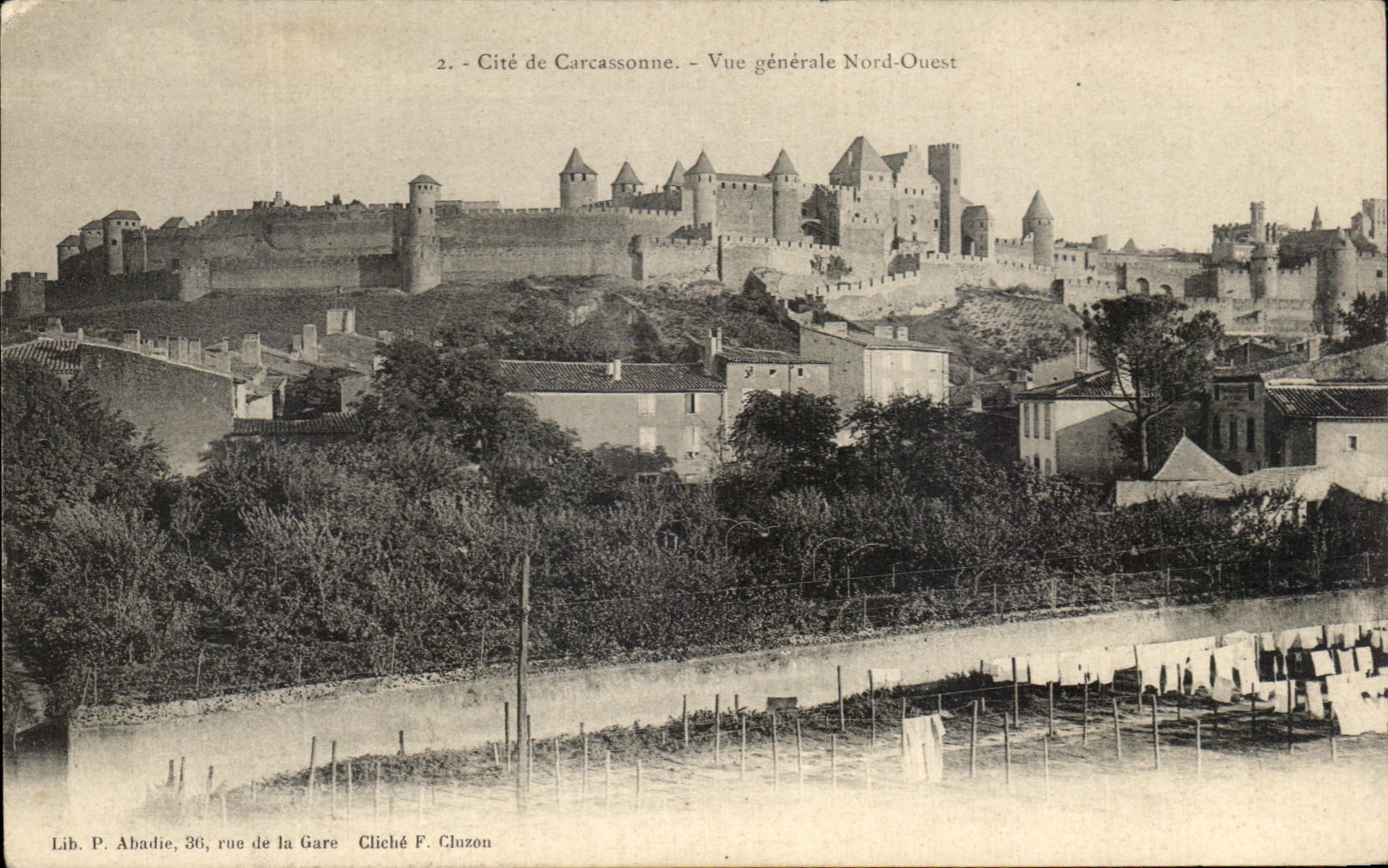 CPA La Cite de Carcassonne Vue Generale Nord Ouest
