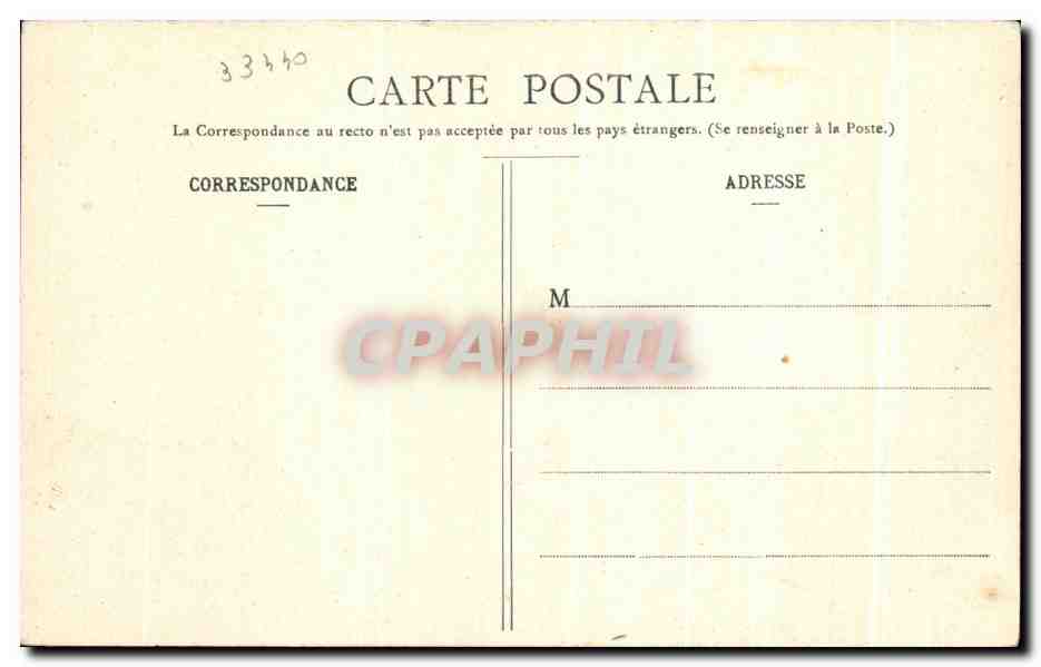 CPA La Cite de Carcassonne Vue Generale Nord Ouest — Rückseite