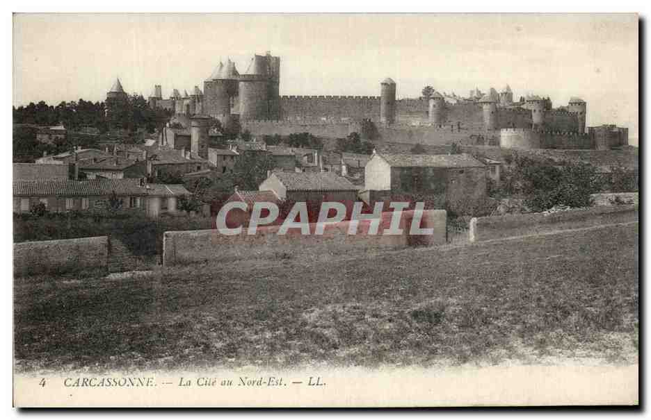 CPA Carcassonne La Cite au Nord Est
