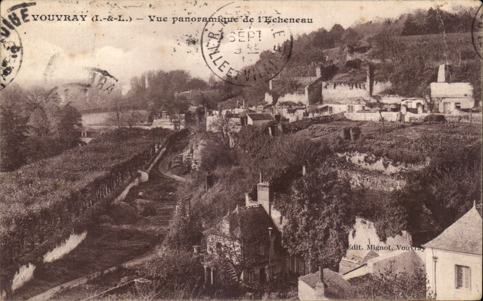 CPA Vouvray Vue Panoramique de I'Echeneau