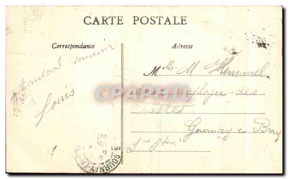 CPA Caen Tour du manoir des Gena d'Armes Gerard de Nolent — Verso
