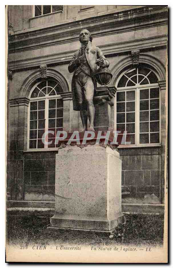 CPA Caen L'universite La Statue de Laplace