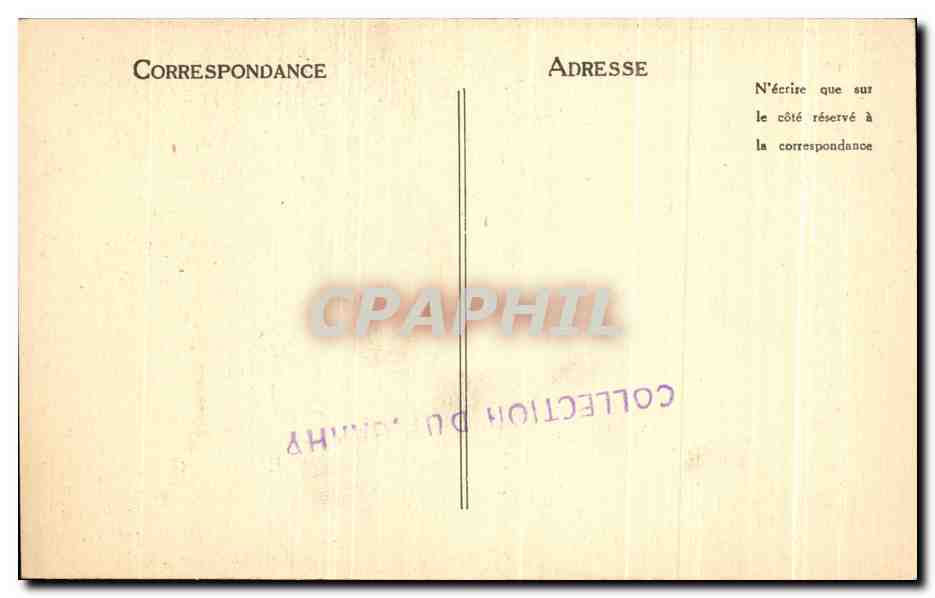 CPA Maison des Quatrans Caen — Verso
