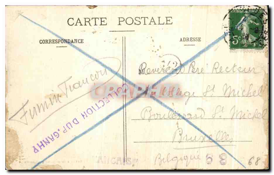 CPA Vestibule de I'Hotel d'Escoville a Caen — Verso
