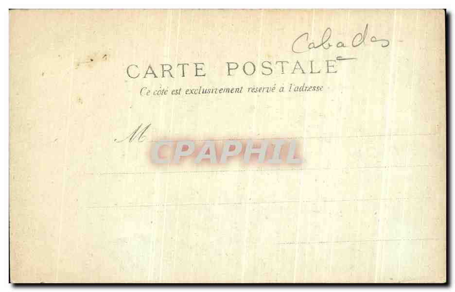 CPA Caen Porte du Secours — Verso