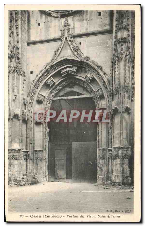 Caen (Calvados) — Portail du Vieux Saint-Étienne — B. F., Paris, n°20