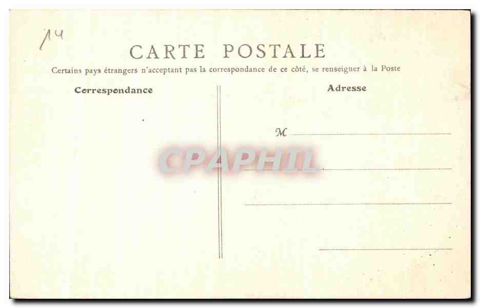 Caen (Calvados) — Portail du Vieux Saint-Étienne — B. F., Paris, n°20 — Rückseite