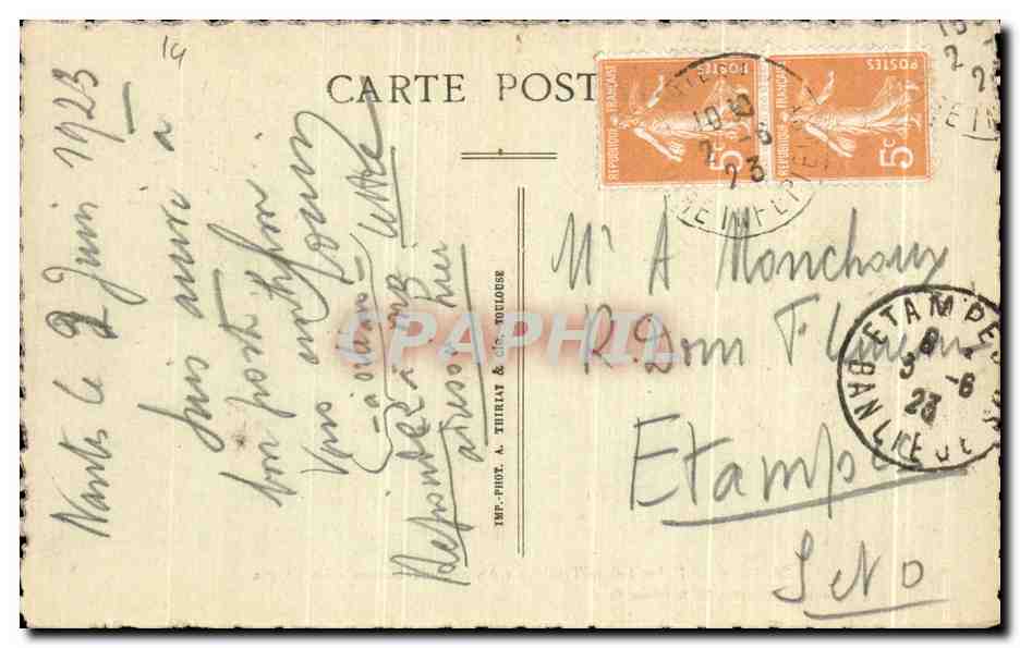 Caen — Église Sainte-Trinité ou Abbaye-aux-Dames - La Crypte — Édition A. Compère — Verso