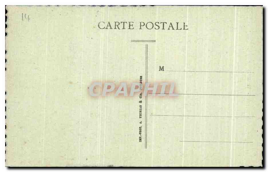 CPA Caen Eglise Saint Gilles Place Reine Mathilde — Verso