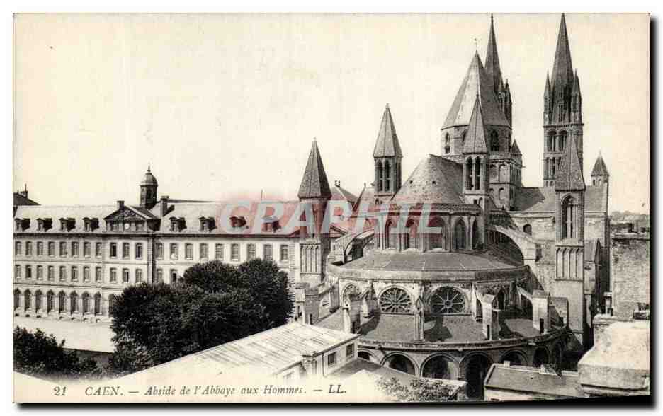 CPA Caen Abside de l'Abbaye aux Hommes