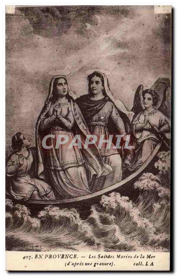 Le Saintes-Maries-de-la-Mer — In Provenza (secondo una incisione) — coll. L A