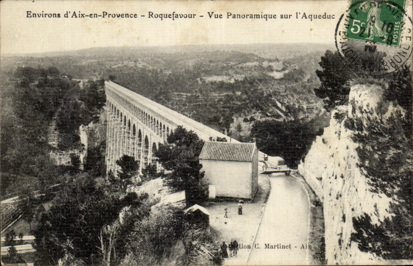 CPA Environs D'Aix En Provence Roquefavour Vue Panormique