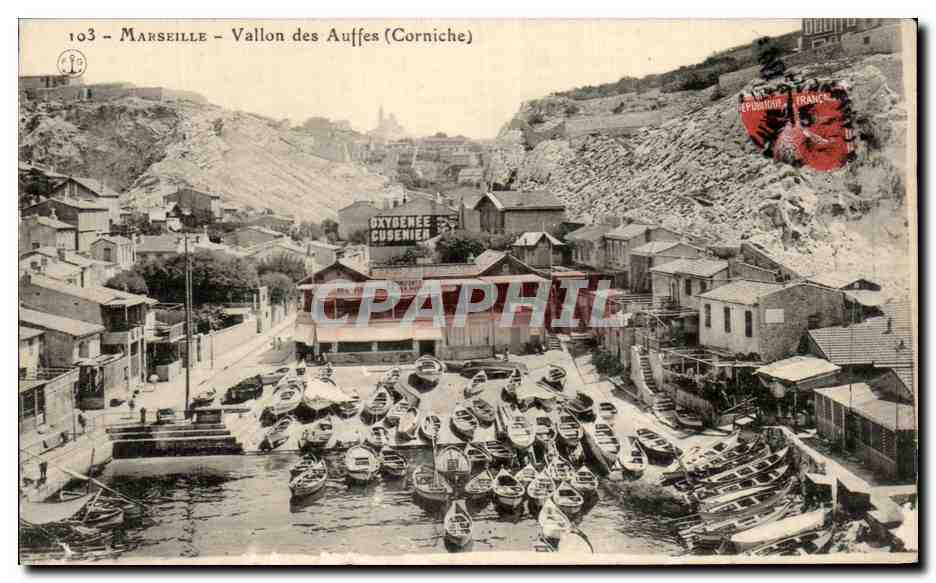 CPA Marseille Vallon Des Auffes Corniche 