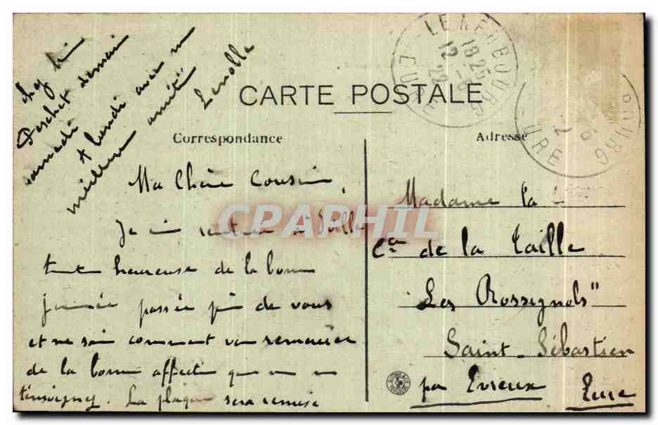 Environs d'AIX-en-PROVENCE — Le Pont des Trois Sautlets — Coll. C. Martinet, Aix — Rückseite