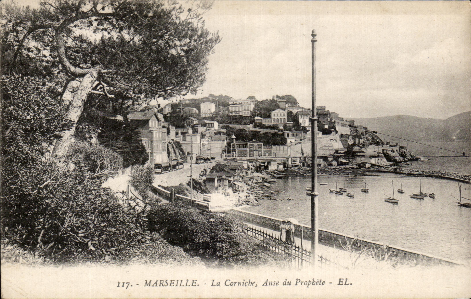 CPA Marseille La Corniche Anse Du Prophete