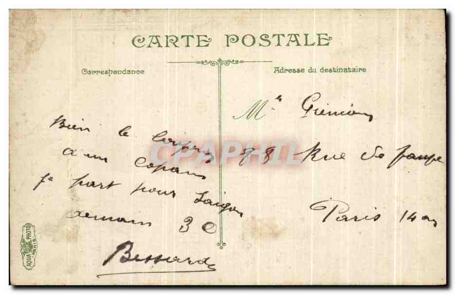CPA Marseille Le fort Vu Du Pont A Transbordeur — Verso