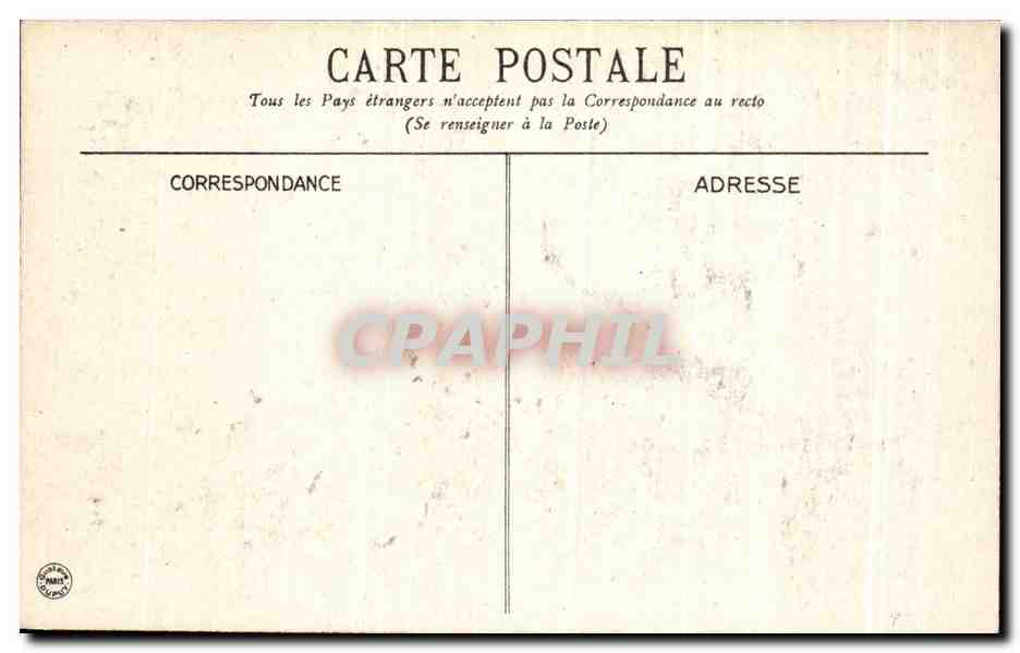 CPA Vichy La Terrasse Du Casino — Verso