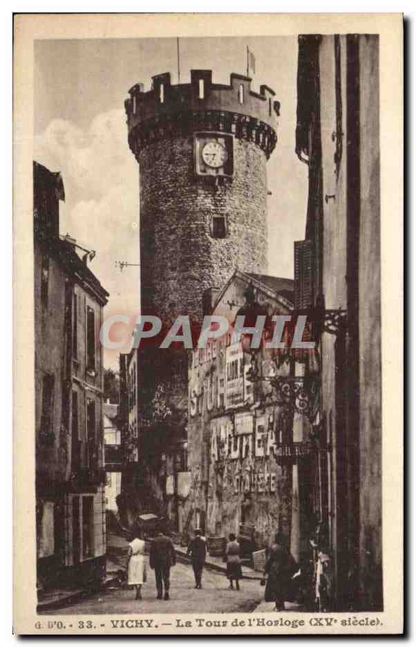 CPA Vichy La Tour De I'Horloge